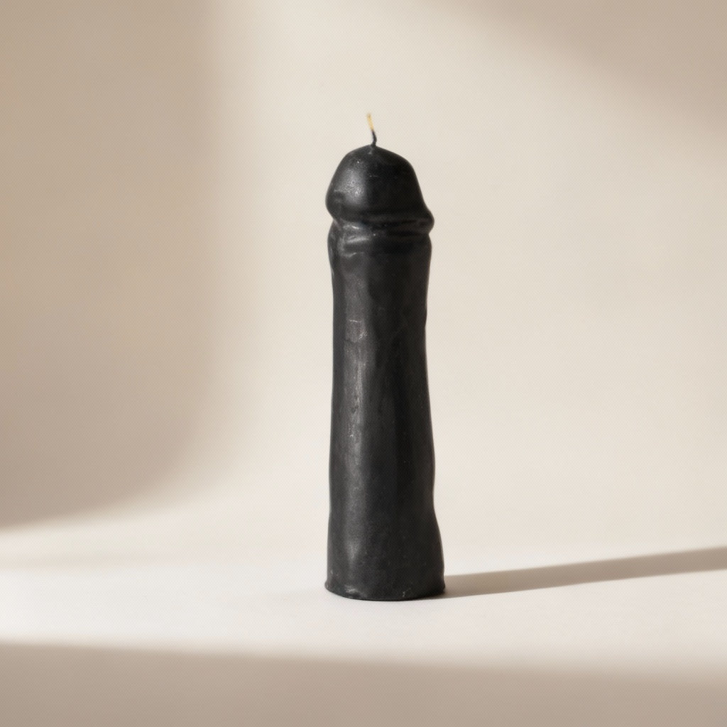 Male Gender Candle Black