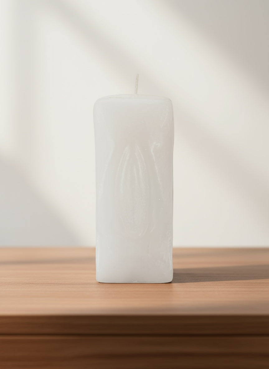 Female Gender Candle White