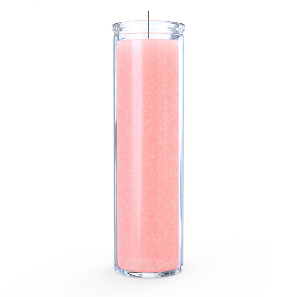 7 Day Plain Pink Candle