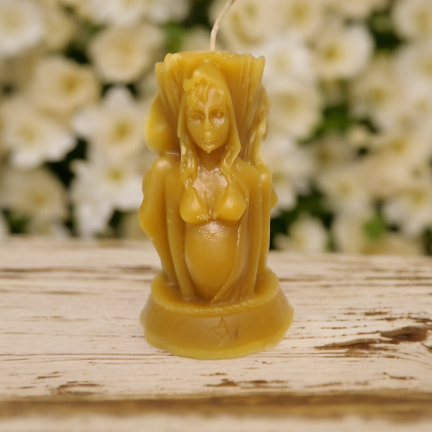 Mother, Maiden, and Crone Single Wick Beeswax Candle by Supernaturally You, Ritual Candle, Mother Maiden And Crone Ritual, Bees Wax Ritual.
