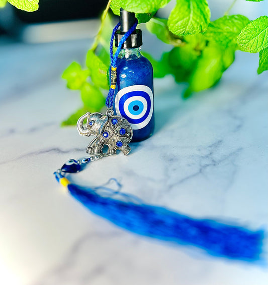 Evil Eye Magical Oil for Aura & Energy Protection, Candle and Body Ritual Oil, Blue Magic Oil, Ritual Protection Oil, Sacred Protection.