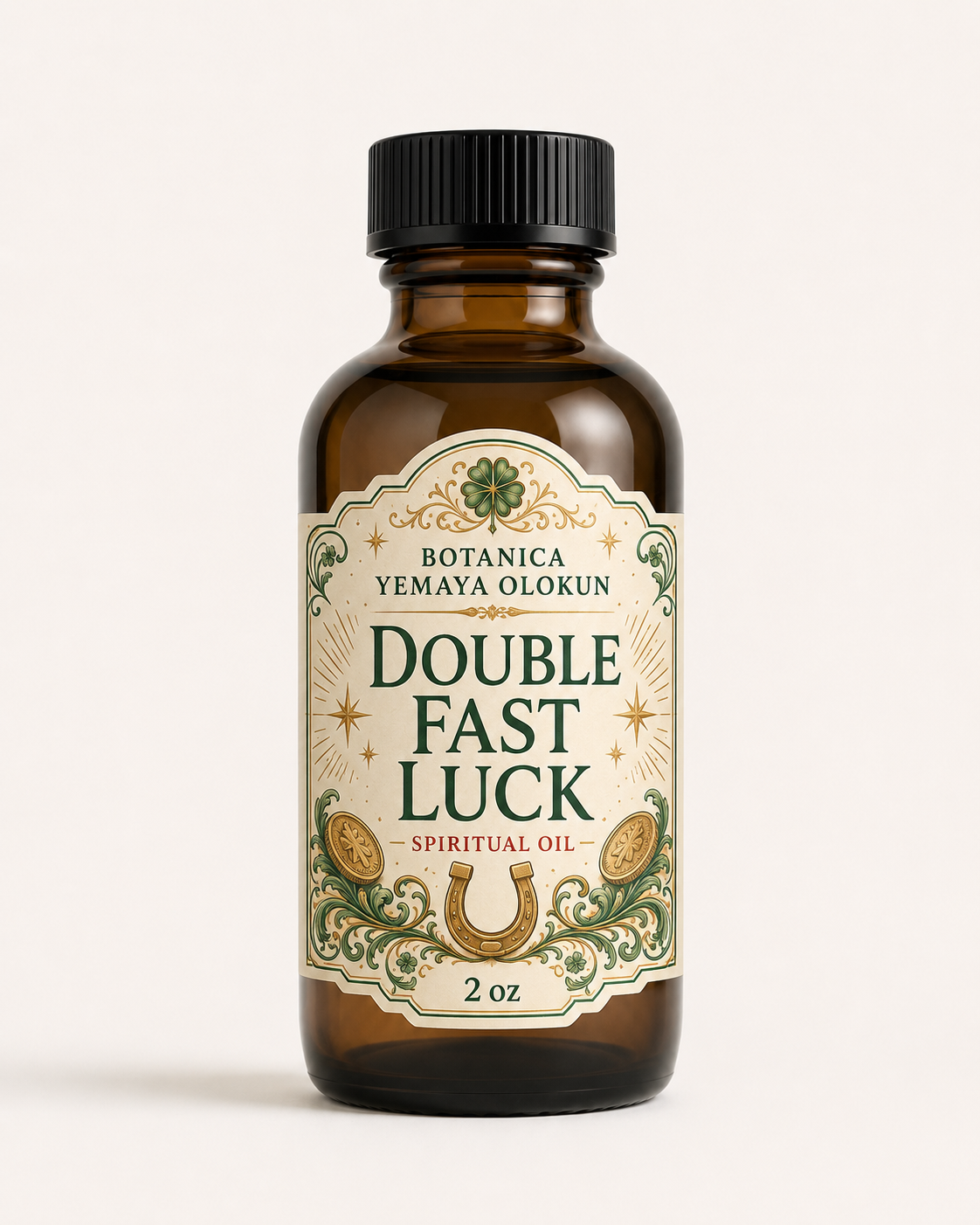 Double Fast Luck Oil | Lucky Oil for Money, Success & Opportunity | Ritual Oil | Prosperity Oil | Hoodoo & Spiritual Supply