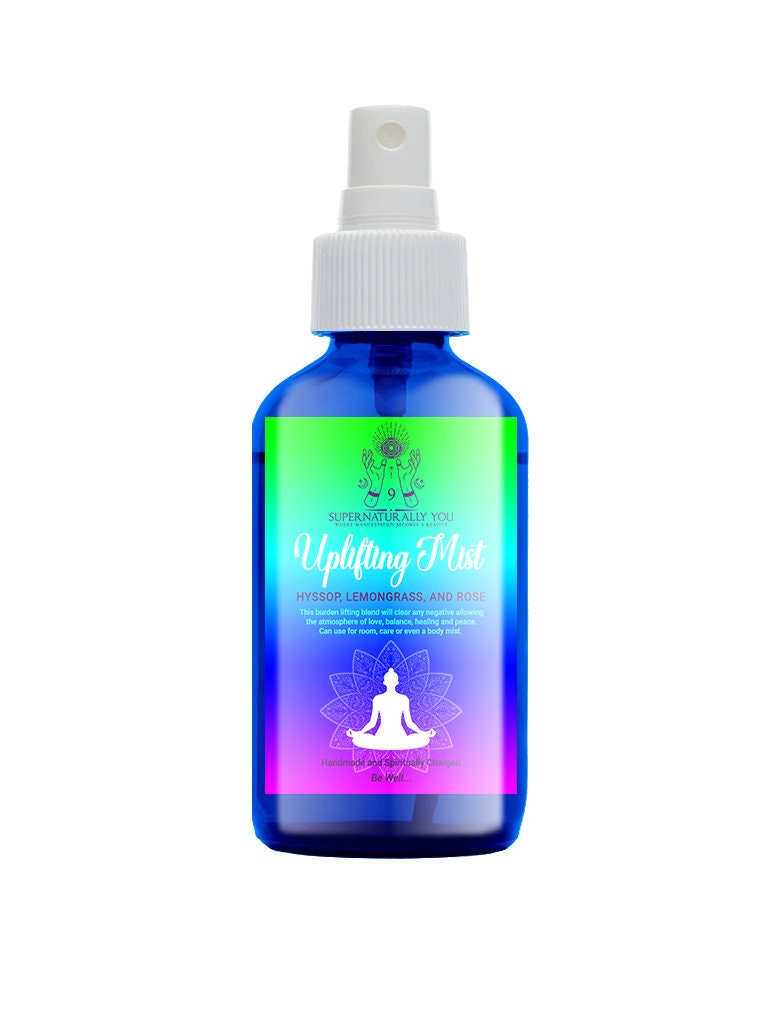 Uplifting Spray Mist, Body Mist, Uplifting Mist, Crystal-infused Mist, Meditation Mist