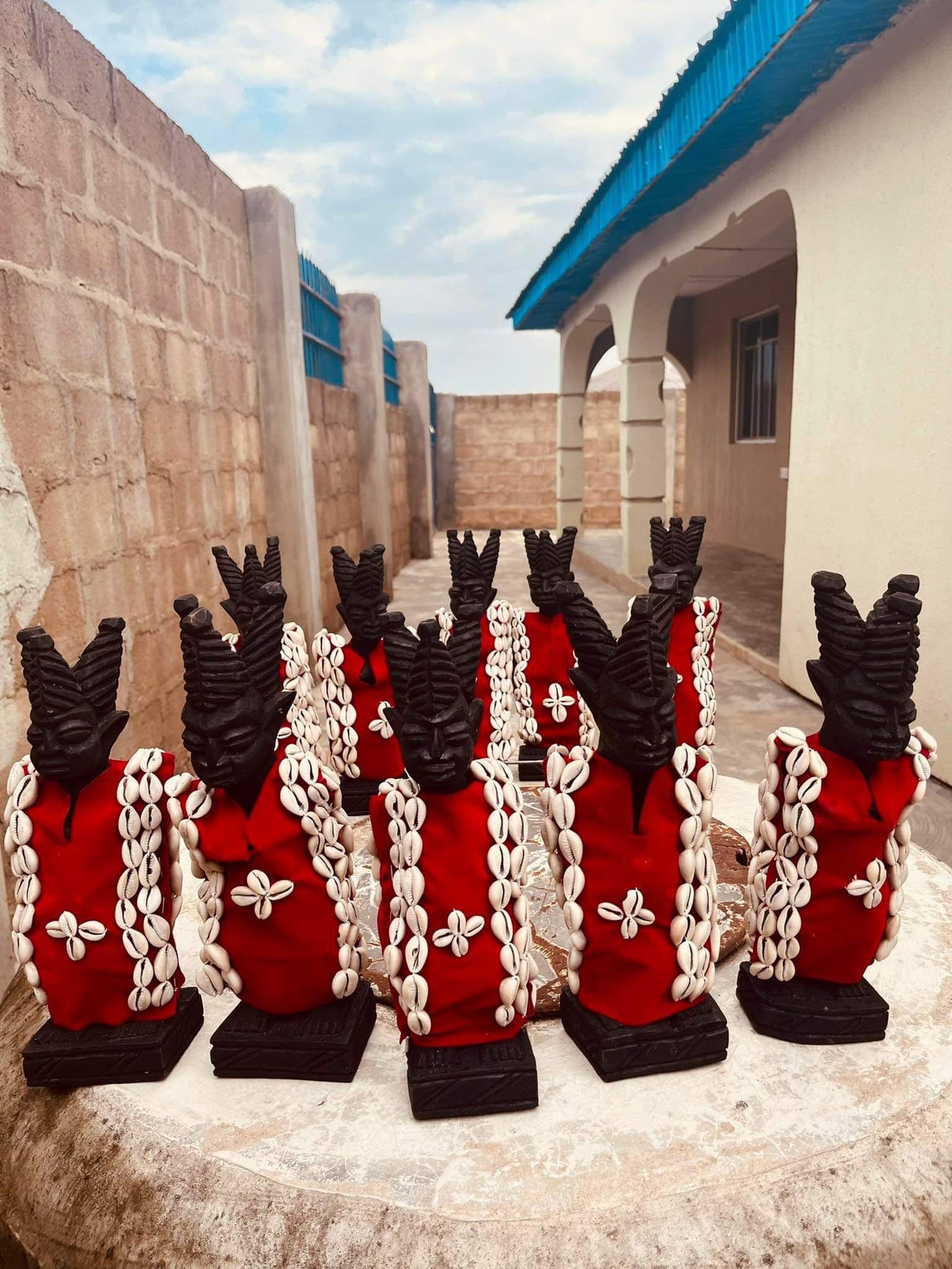 Ibeji Twins Statue Set