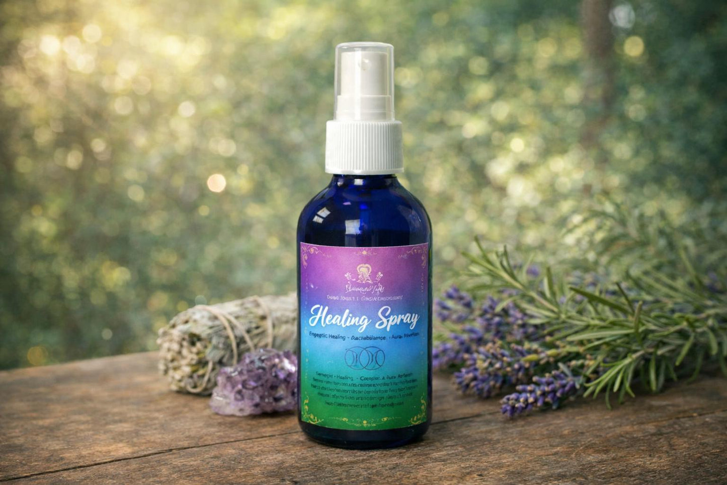 Healing & Aura Clearing Spray | Energy Cleansing Mist | Chakra Balance Spray | Reiki Healing Spray | Meditation Room Spray
