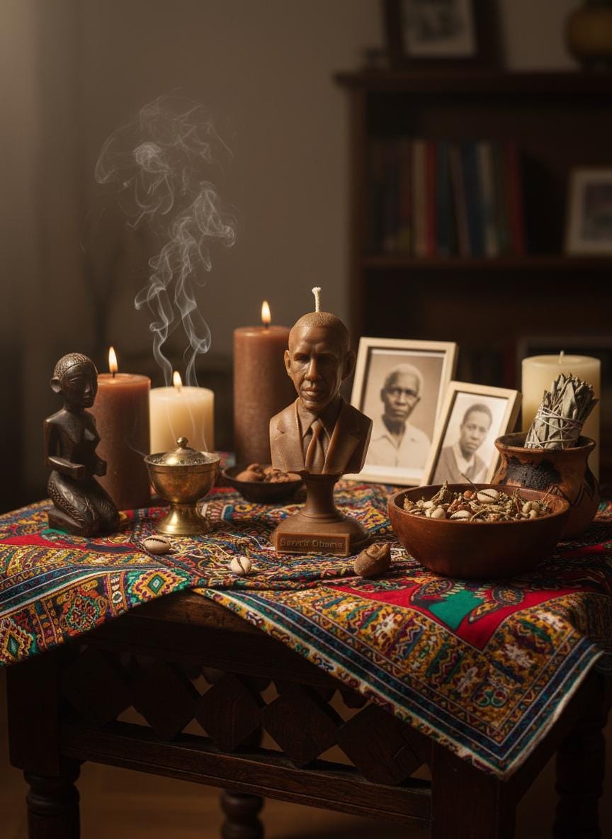 Barack Obama Bust Candle 5.5 Inch | First Black President Candle | Black History Decor | Black Excellence Gift | Hand Poured Candle