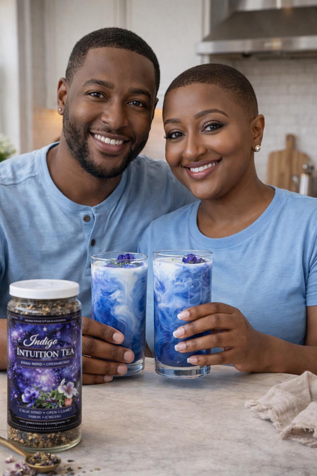Midnight Blue Vanilla Chai Tea – Butterfly Pea Flower Tea | Herbal Chai | Caffeine Free Spiced Vanilla Tea | Relaxing Night Tea