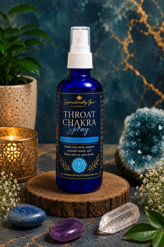 Throat Chakra Spray | Communication Truth & Self Expression Mist | Handmade Essential Oil Ritual Spray | Speak Your Truth Energy