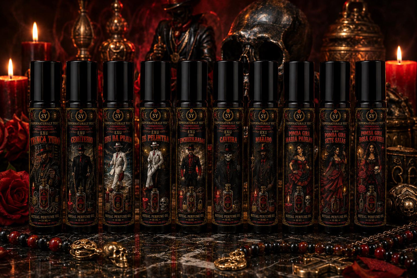 Exu Lucifer Luxury Ritual Perfume | Quimbanda Cologne | Seduction Cologne | Dark Luxury Fragrance | Exu Scent