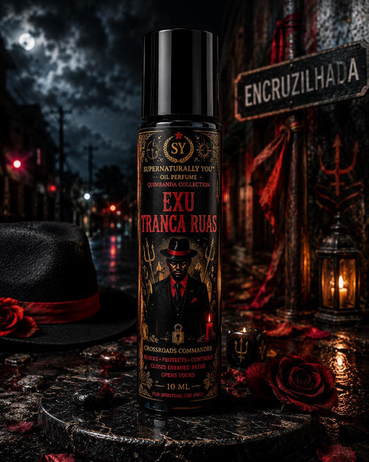 Exu Tranca Ruas Luxury Ritual Perfume | Quimbanda Cologne | Exu Scent | Exu Tranca Ruas Oil | Road Opening Cologne