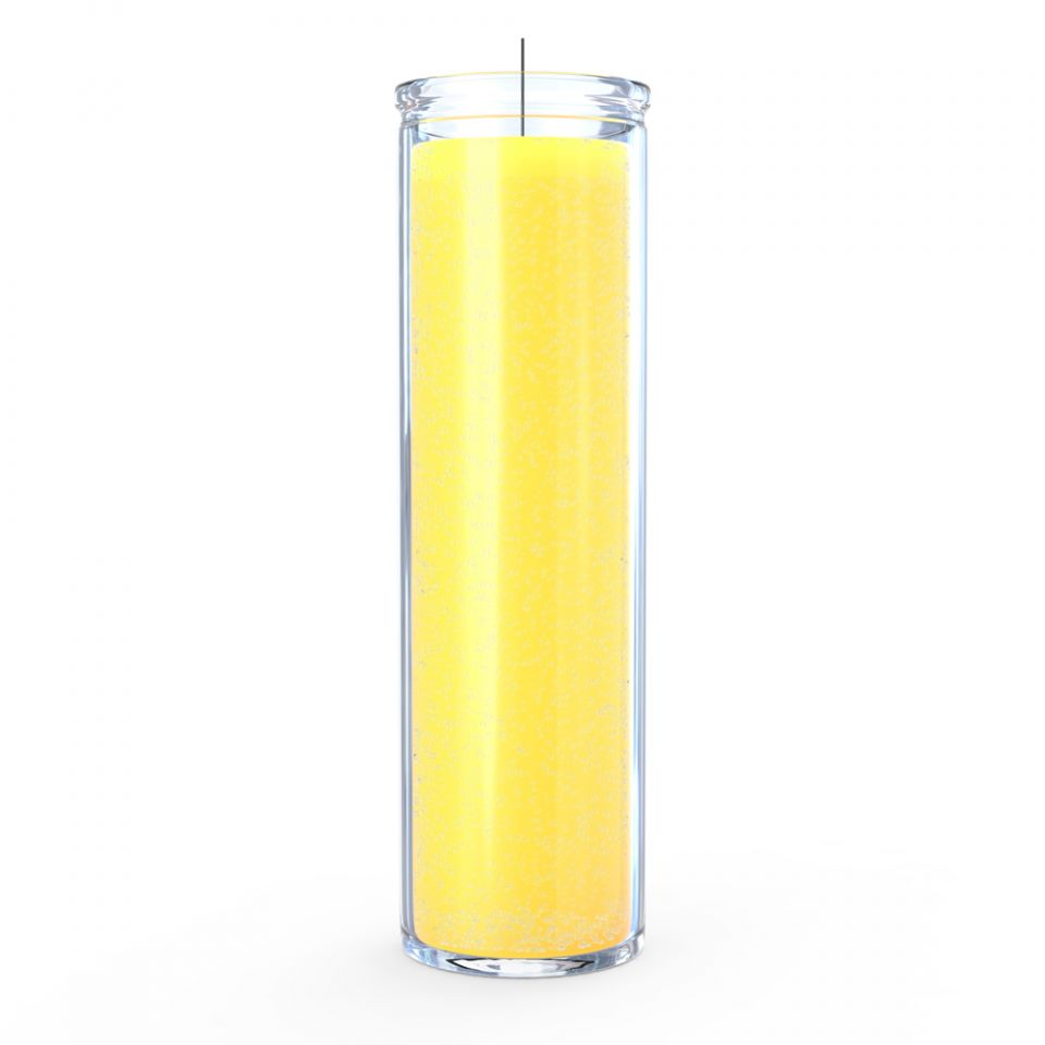 7 Day Plain Yellow Candle
