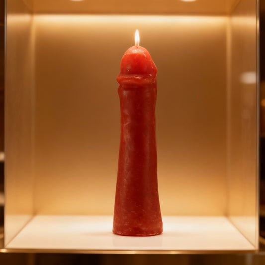 Male Gender Candle Red