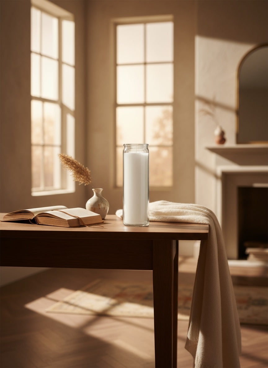 7 Day Plain White Candle