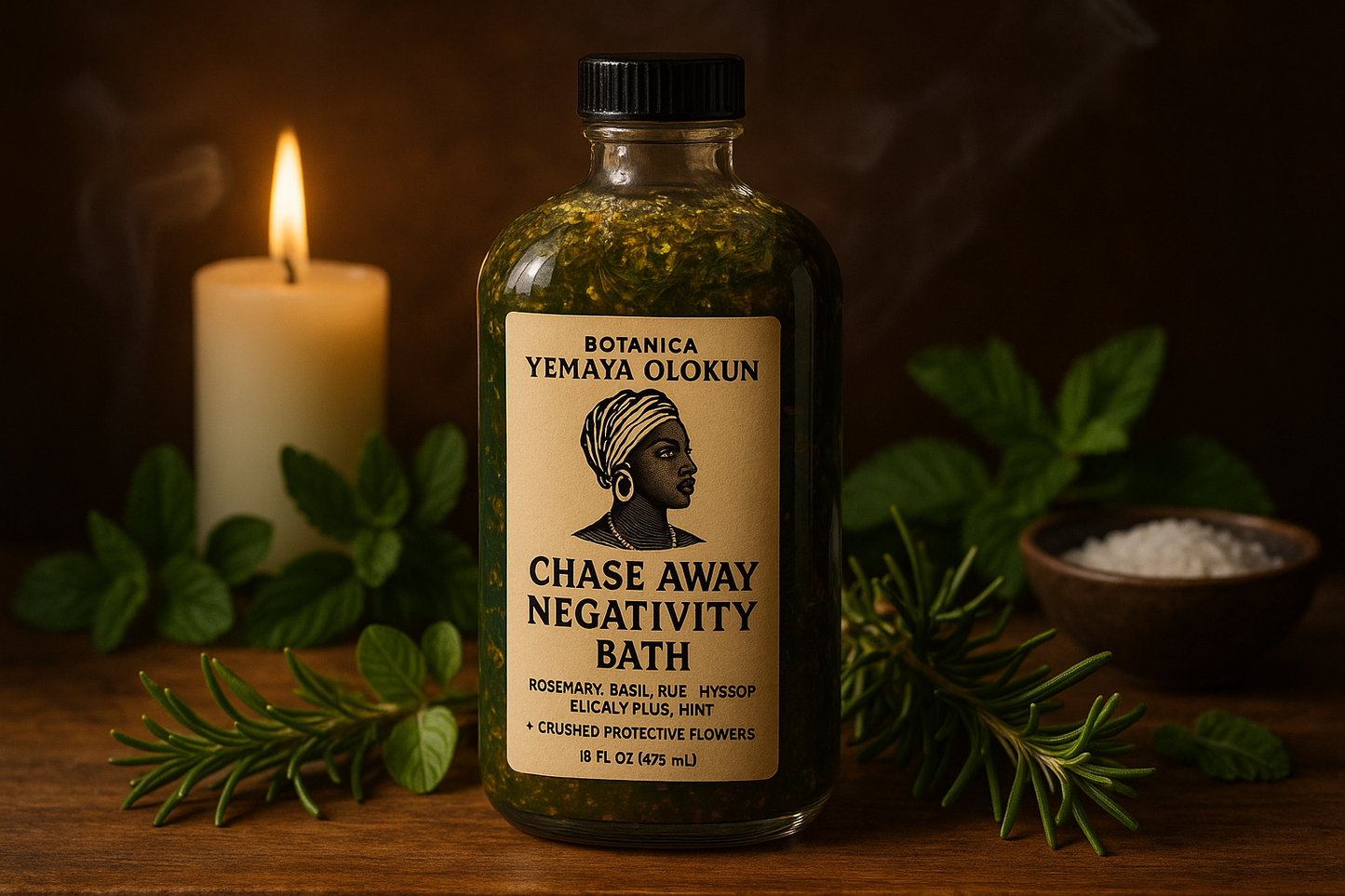 Chase Away Negativity Bath | Spiritual Cleansing & Protection Bath Blend