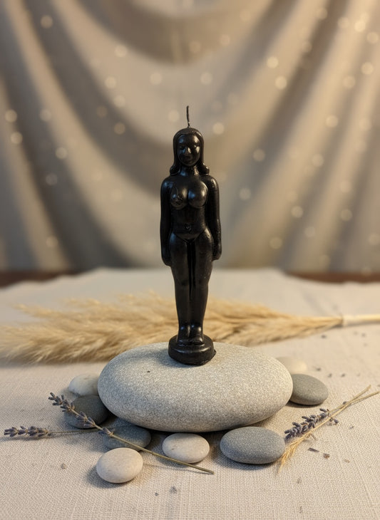 Female Image Candle Black