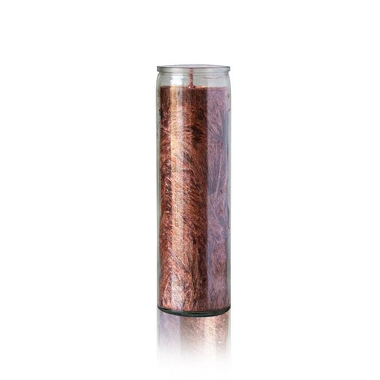 Brown Handcrafted Plain Palm Wax Prayer Candle