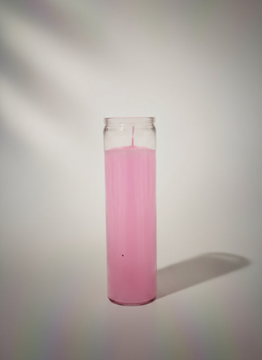 7 Day Plain Pink Candle