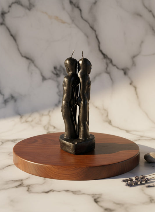 Back-To-Back Separation Candle Black