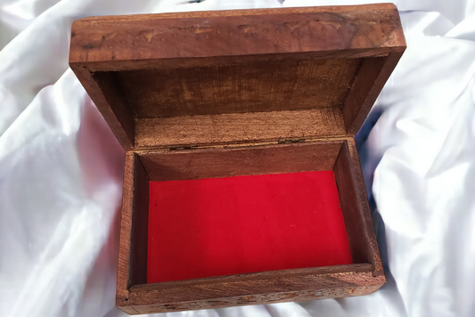 Elephant Carved Wooden Box