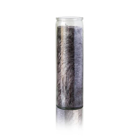 Black Handcrafted Plain Palm Wax Prayer Candle