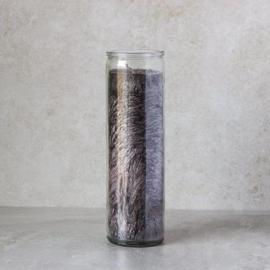 Black Handcrafted Plain Palm Wax Prayer Candle