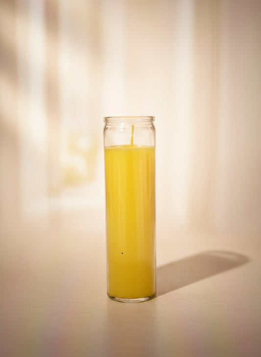 7 Day Plain Yellow Candle