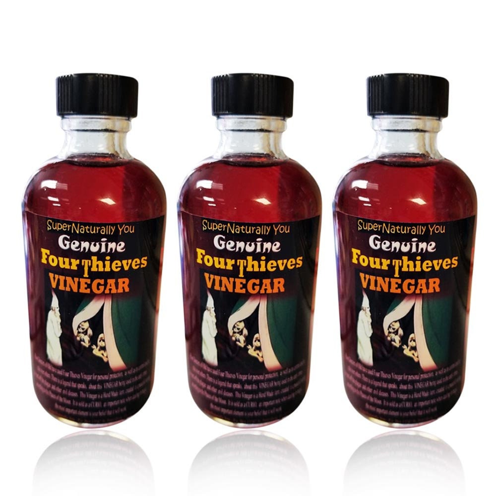 Genuine Handmade Four Thieves Vinegar, Personal Protection From Disease And Magical Attack