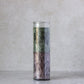 Green and Black Handcrafted Palm Wax Prayer Candle