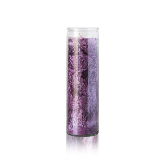 Dark Purple Palm Wax Prayer Candle | 7 Day Candle | Psychic Protection, Intuition, Dream Work, Meditation, Spirit Guide Connection | 24 oz