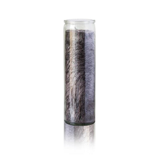 Black Handcrafted Palm Wax Prayer Candle