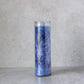 Dark Blue Handcrafted Palm Wax Prayer Candle