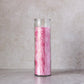 Pink Handcrafted Palm Wax Prayer Candle