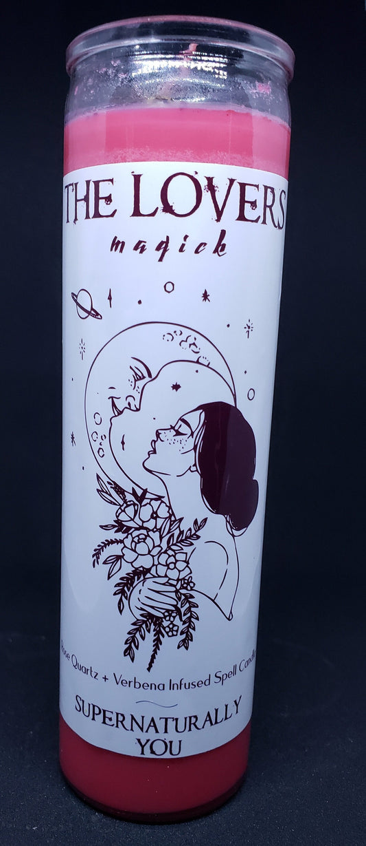 Handcrafted Soy Wax Ritual Candle "The Lovers"
