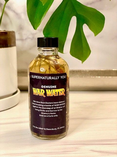Genuine Handmade War Water, Enemy Water,  Separation Water, Destruction Water.
