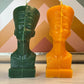 100% Beeswax Egyptian Queen Candle, Nefertiti, The Great Royal Wife