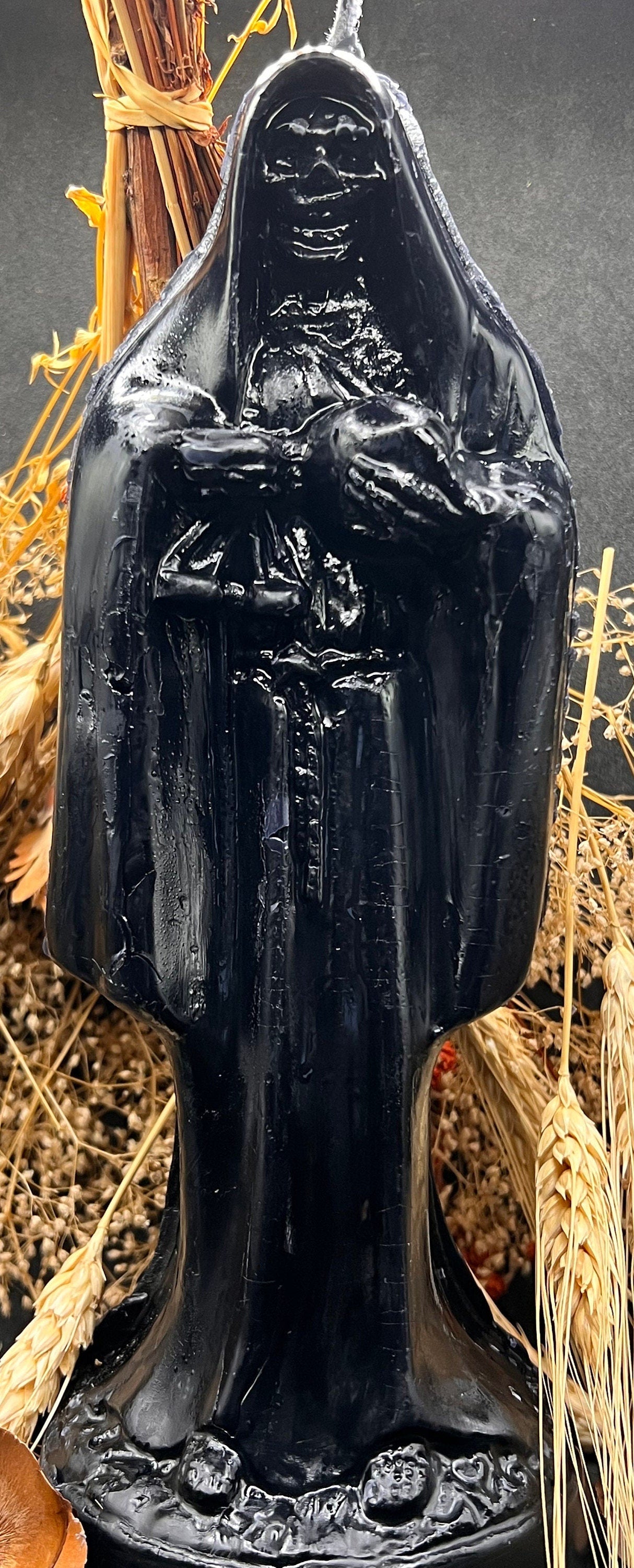 100 Hand Poured, Santa Muerte Candle, Santa Muerte Halloween, Santisima Muerte, Halloween Holy Death, Holy Death Candle, Halloween, Candle