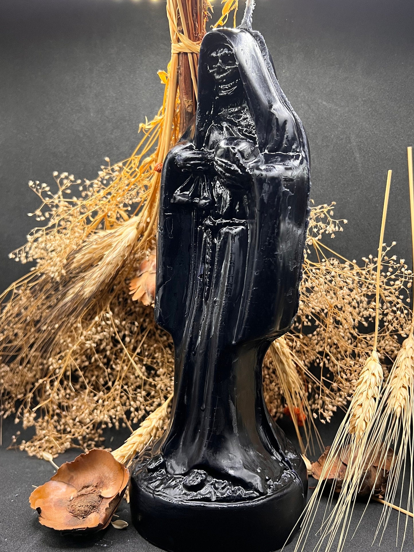 100 Hand Poured, Santa Muerte Candle, Santa Muerte Halloween, Santisima Muerte, Halloween Holy Death, Holy Death Candle, Halloween, Candle