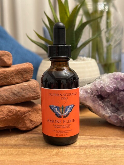 Amore Elixir: "The Passion Potion", Love Potion, Herbal Tincture, Magic Potion, Love Tincture,  Boosts Stamina and Energy.
