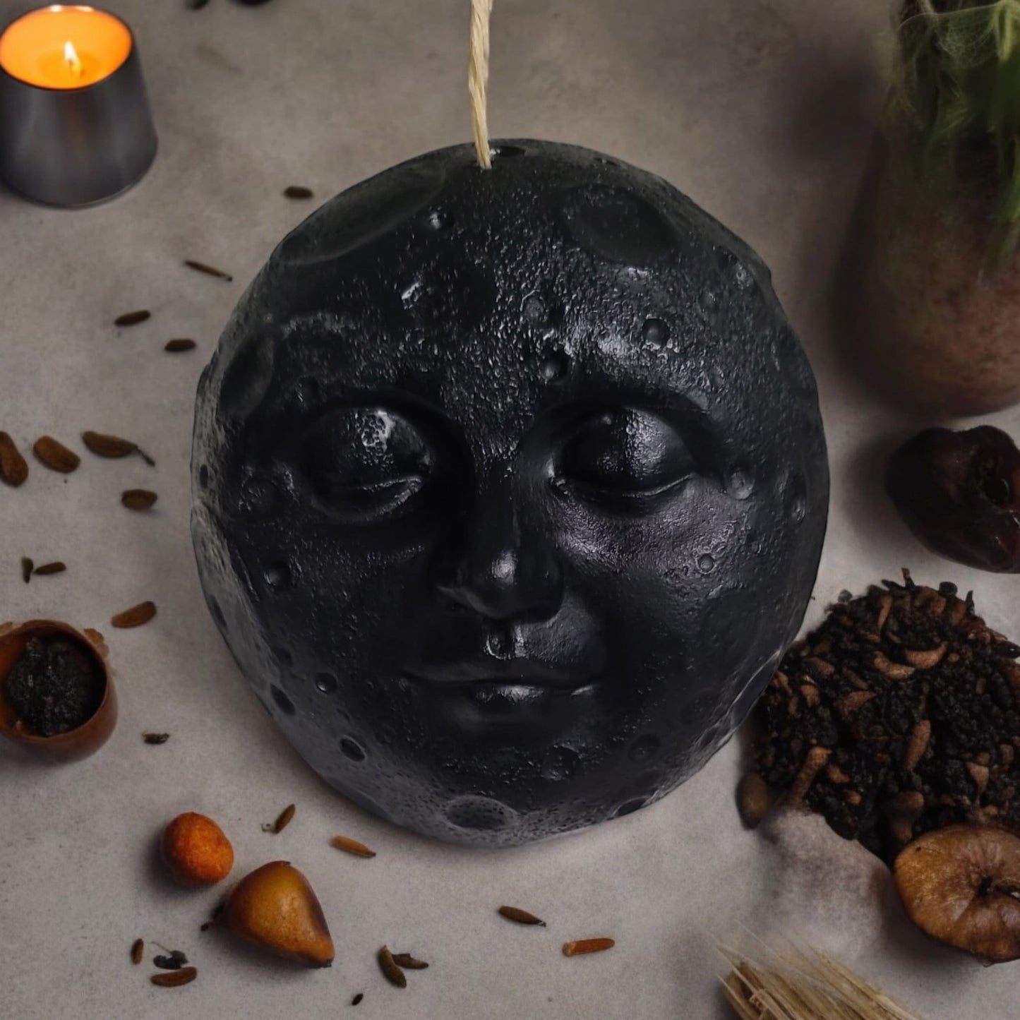 Supernaturally You New Moon Candle, New Moon Ritual Candle, Moon Magic, Dark Moon Magic, Lunar Candle, Dark Moon Ritual, Moon Ritual Candle