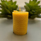 Round Honeycomb Bees wax Candle, Honey Scented Candle, Ritual Candle, Bees Wax Scented, All Natural Candle, Nature Candle, Bee Candle.