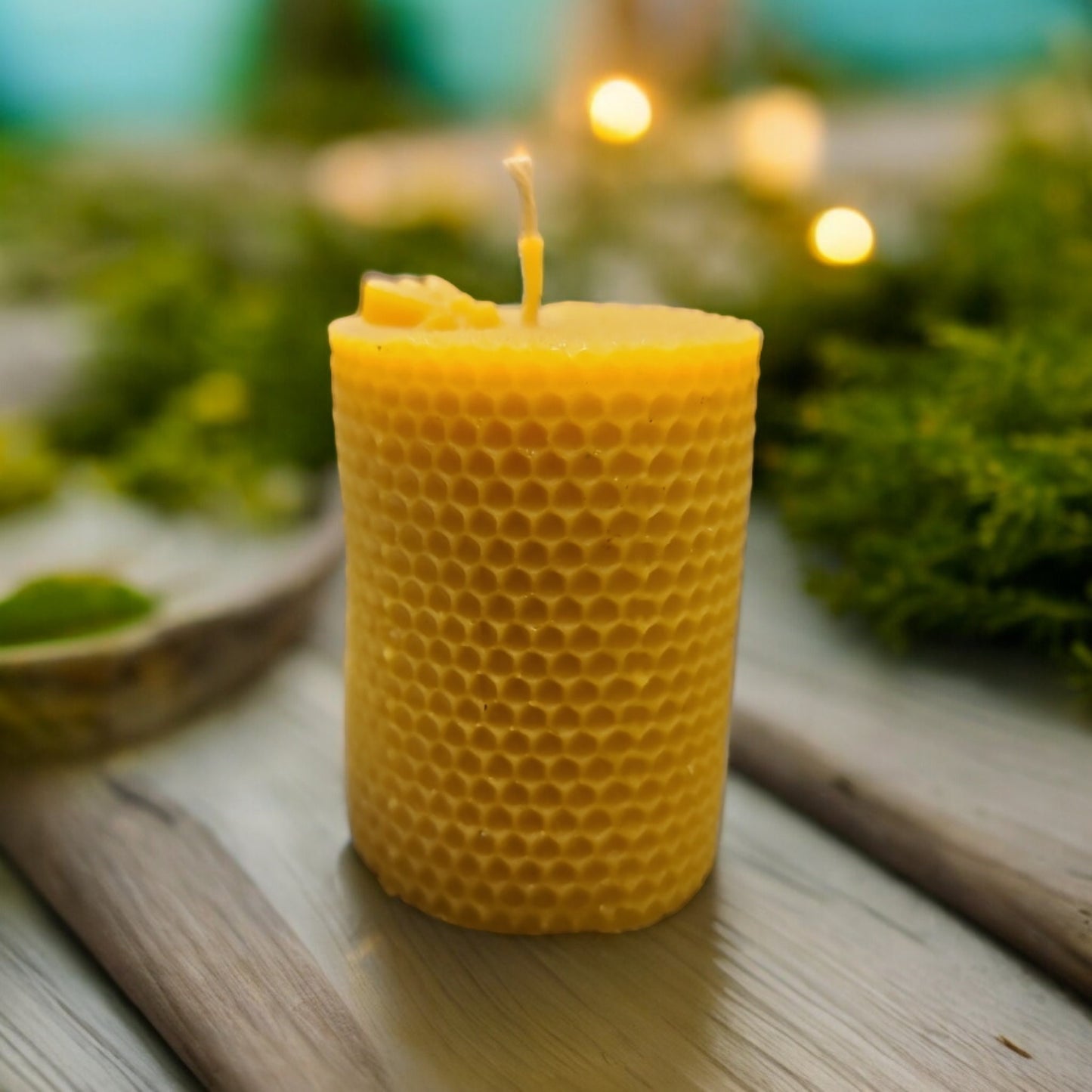 Round Honeycomb Bees wax Candle, Honey Scented Candle, Ritual Candle, Bees Wax Scented, All Natural Candle, Nature Candle, Bee Candle.