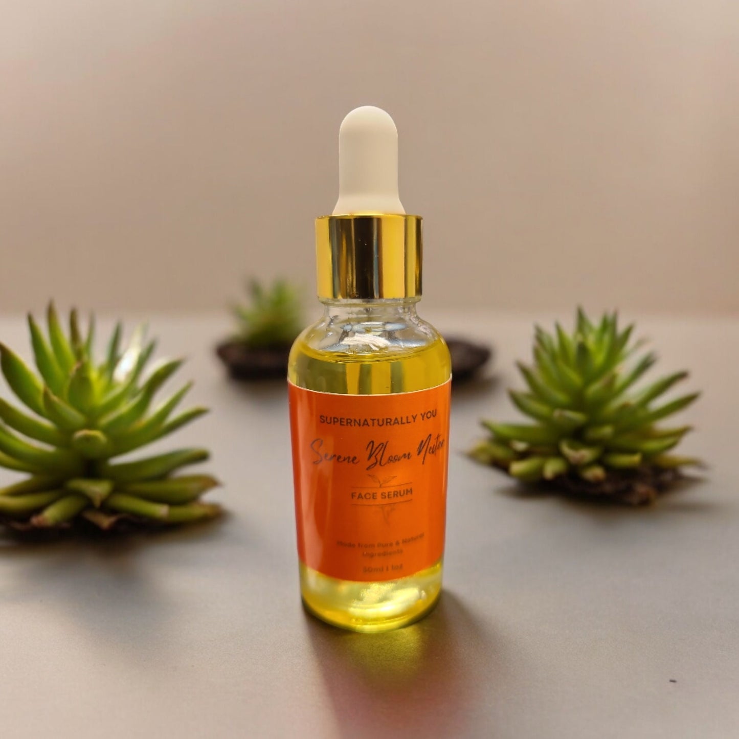 Serene Bloom Nectar Face Serum by Petals In The Wind Apothecary, Rejuvenate, Heal, and Deeply Hydrate Skin, Enhances Skin Vitality.