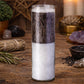 Black and White Double Action Candle | 7 Day Palm Wax Prayer Candle for Cleansing, Reversal, Protection & Blessings | 24 oz Ritual Candle