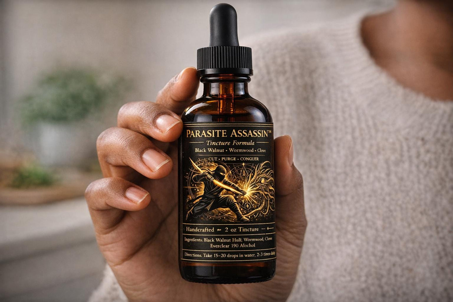 Parasite Cleanse Tincture – Black Walnut Wormwood Clove | 2oz & 4oz | Alcohol or Glycerin | New Year Detox | Internal Cleanse Support |