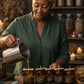 Black Walnut Cutting Candle – Release & Uncross Ritual Candle | Break Emotional Ties | Hyssop Rosemary Frankincense | 4oz 8oz Soy Candle