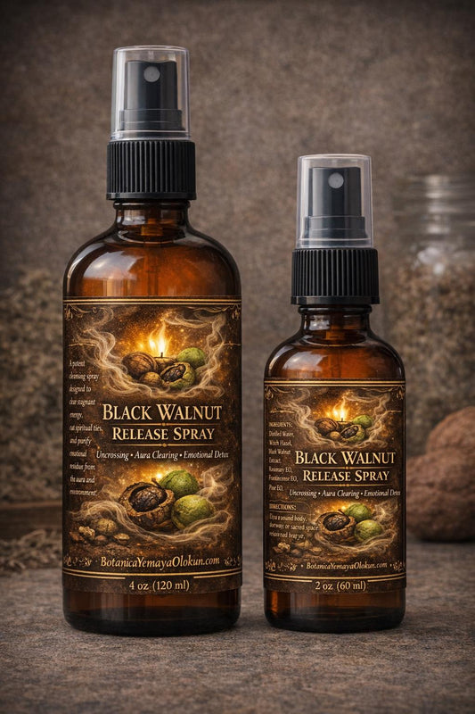 Black Walnut Release Spray – Uncrossing & Emotional Detachment Mist | Cord Cutting Spray | Spiritual Cleansing Room + Body Mist | 2oz 4oz