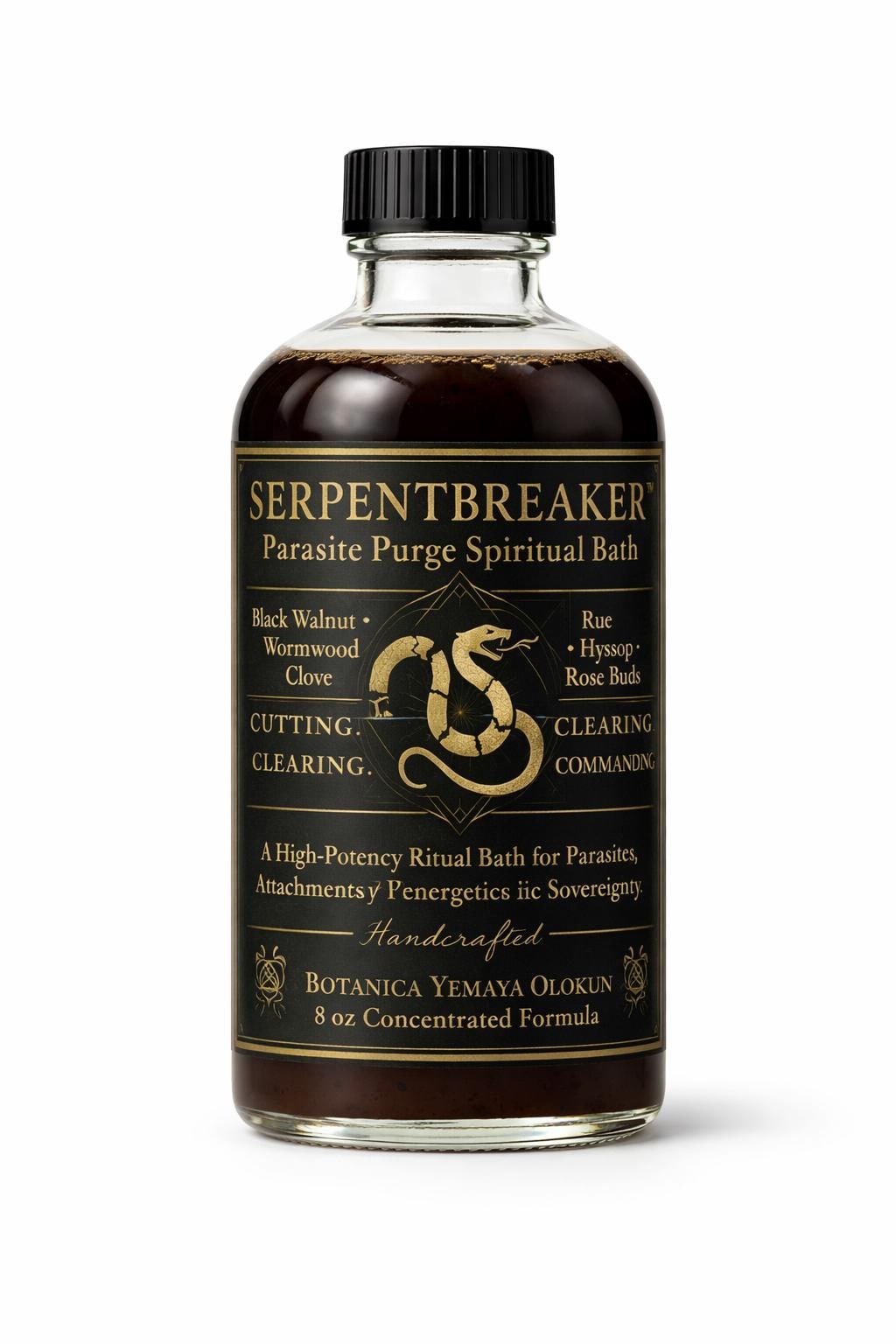 Serpentbreaker Floor Wash – Parasite Purge | Black Walnut Uncrossing Wash | Remove Negative Energy & Attachments | Spiritual Home Cleanser