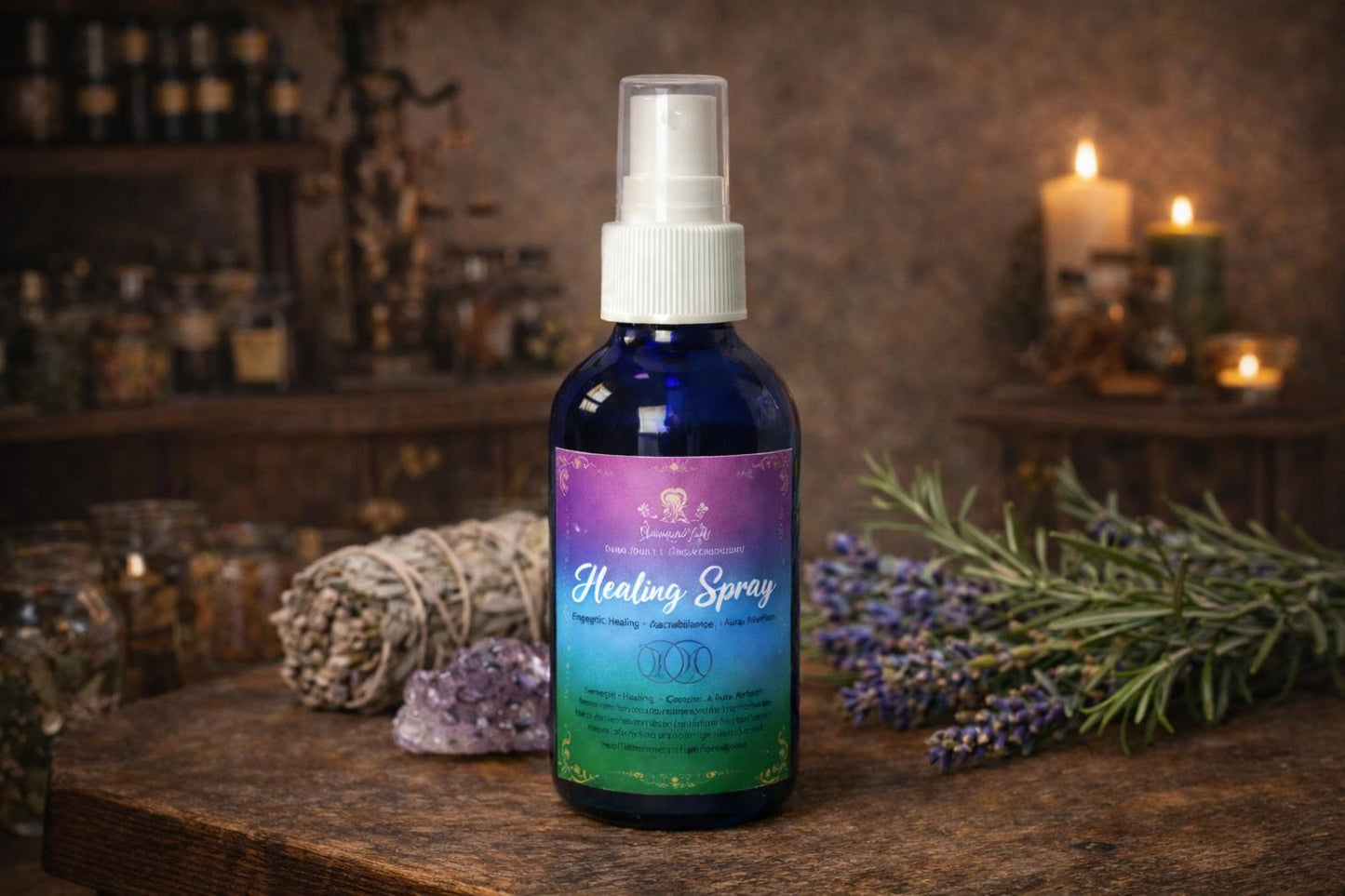 Healing & Aura Clearing Spray | Energy Cleansing Mist | Chakra Balance Spray | Reiki Healing Spray | Meditation Room Spray