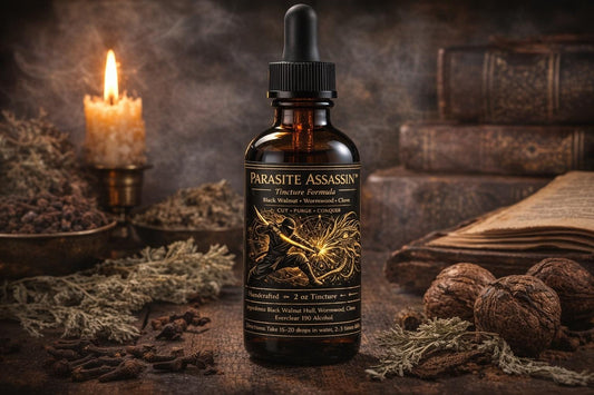 Parasite Cleanse Tincture – Black Walnut Wormwood Clove | 2oz & 4oz | Alcohol or Glycerin | New Year Detox | Internal Cleanse Support |