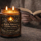 Black Walnut Cutting Candle – Release & Uncross Ritual Candle | Break Emotional Ties | Hyssop Rosemary Frankincense | 4oz 8oz Soy Candle